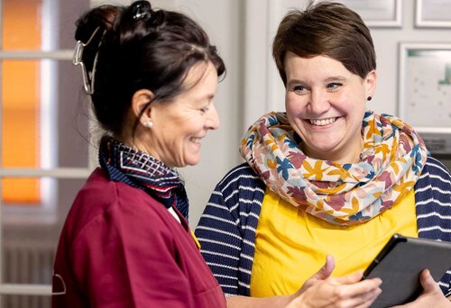 Frau Haefner von den Seniorendiensten.