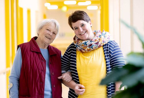 Frau Haefner von den Seniorendiensten. 